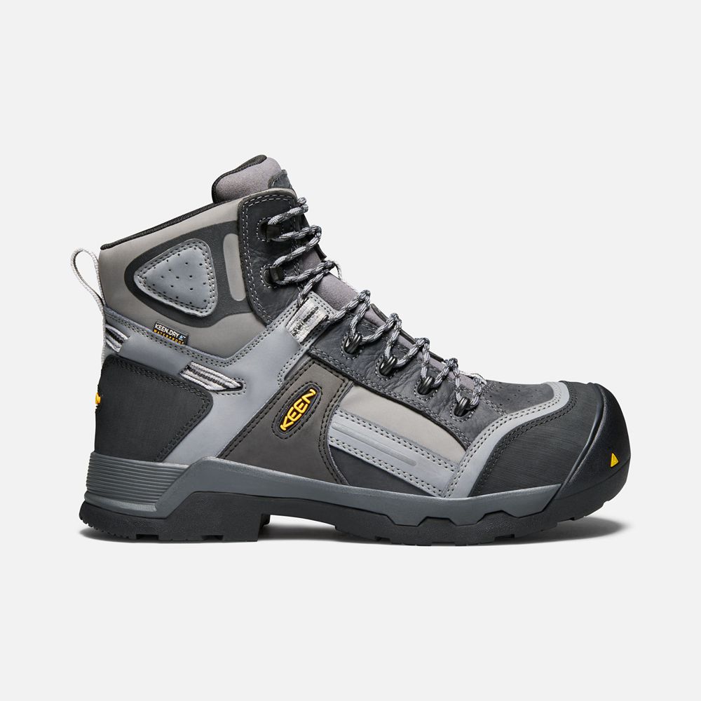 Cizme Keen Romania Barbati Gri Inchis Davenport 6" Insulated Waterproof (Composite Toe) 1429-IPNUV